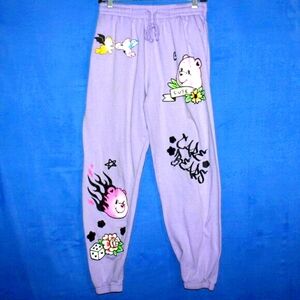 Care Bears Purple Graphic Jogger Sweatpants L